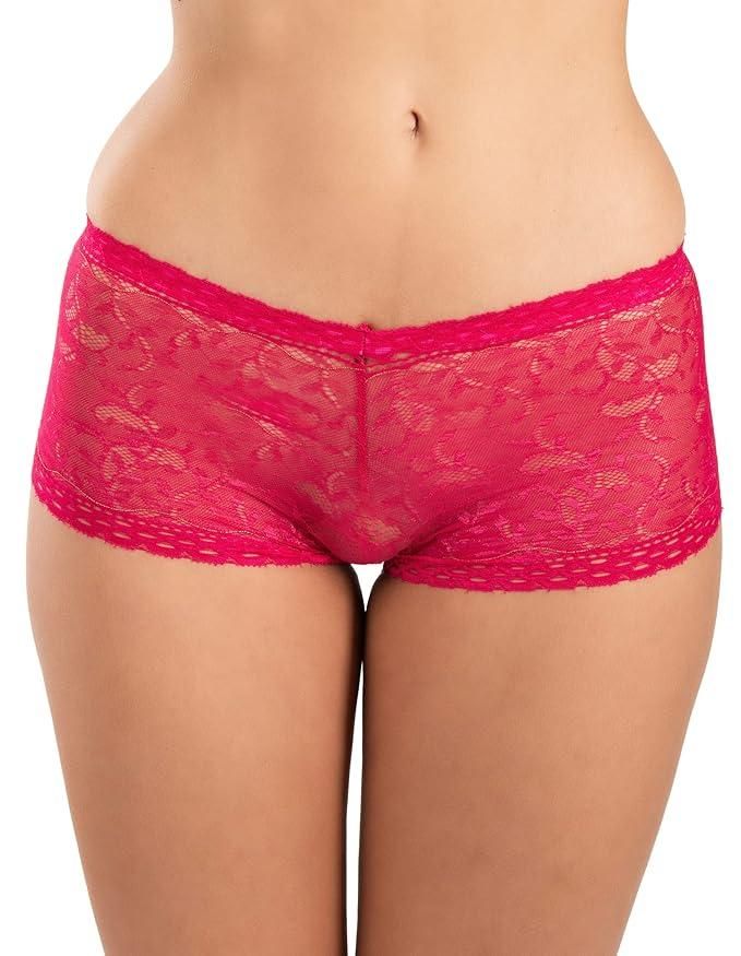 Ladies Net Nylon Lace Underwear (Pack of 3)